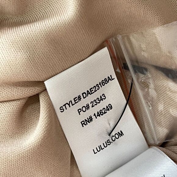 New Lulus Under the Spotlight Champagne Sequin Backless Skater Dress Size Small - Picture 8 of 10